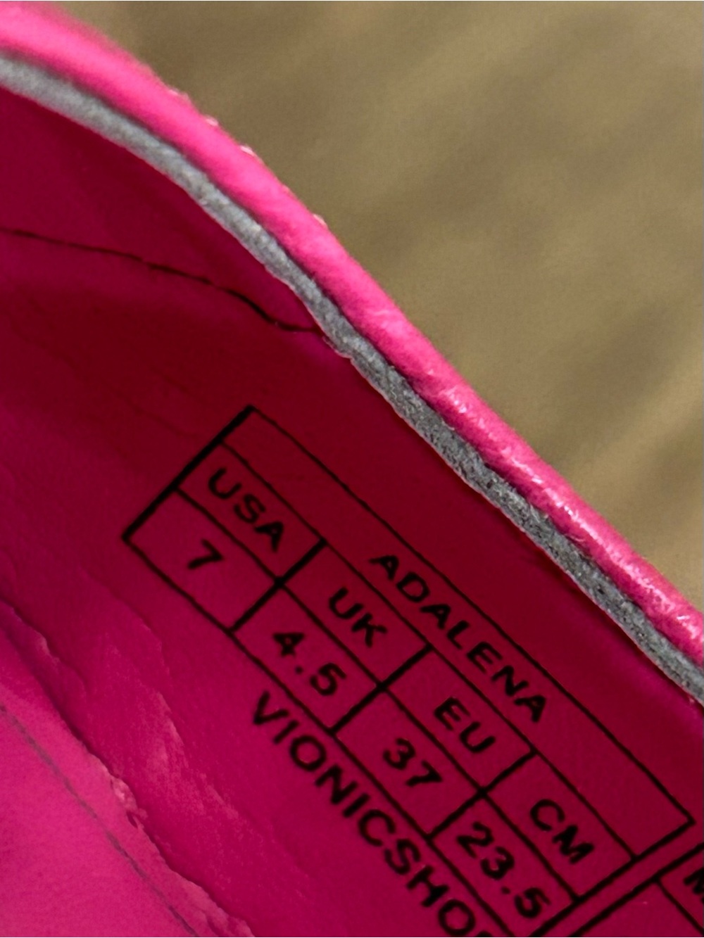 Vionic Hot Pink Slingback ribbed Pointed-Toe Heels 7 - Picture 11 of 13